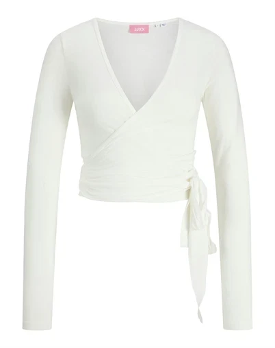 JJXX - JXLuna Wrap LS Cardigan - Cloud Dancer 